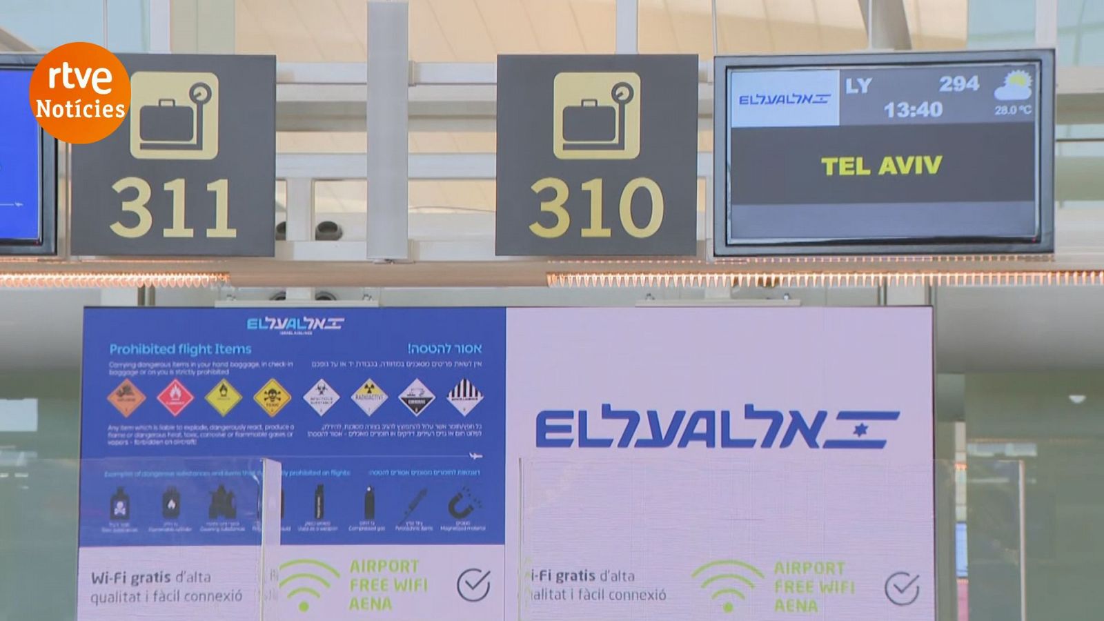 L'aeroport del Prat ha rebut els primers passatgers de Tel Aviv des de l'esclat de la guerra