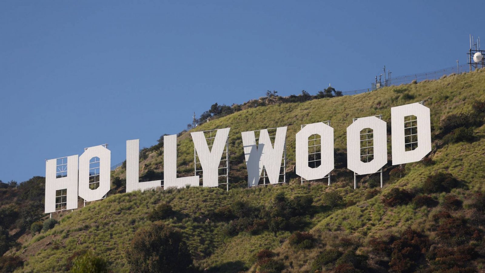 El icónico letrero de Hollywood en una imagen de archivo