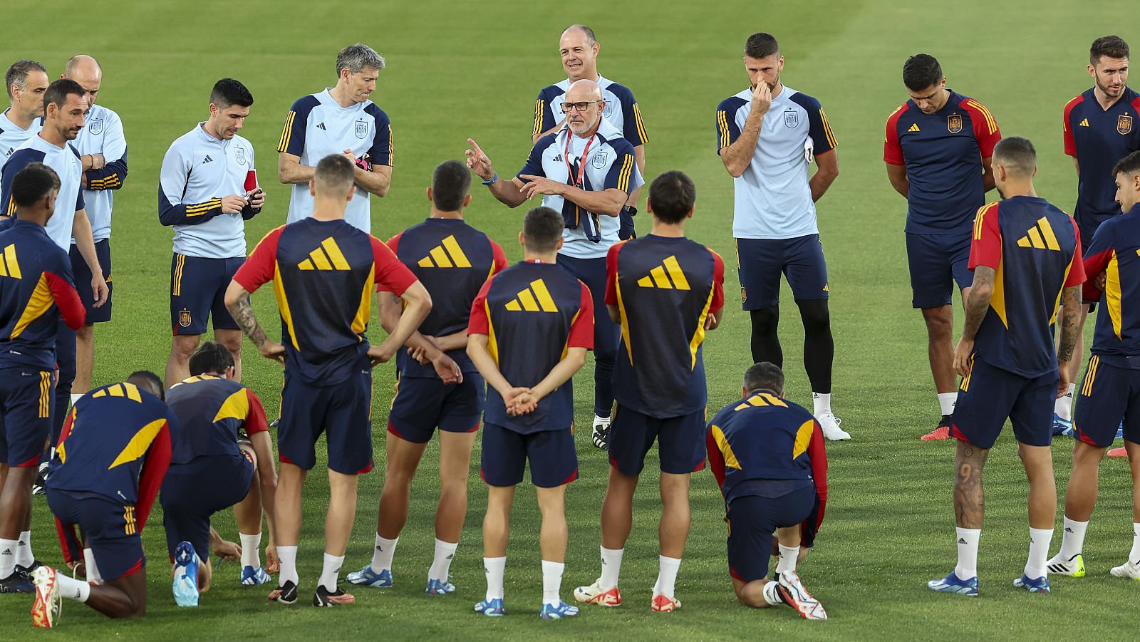 España - Escocia: entrenamiento de la selección española