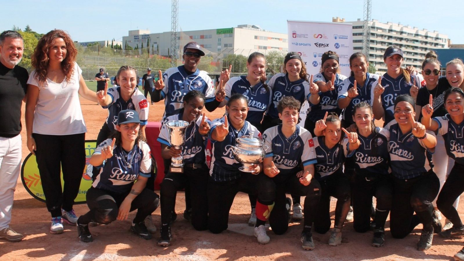 El CBS Rivas, campeón de España de sóftbol.