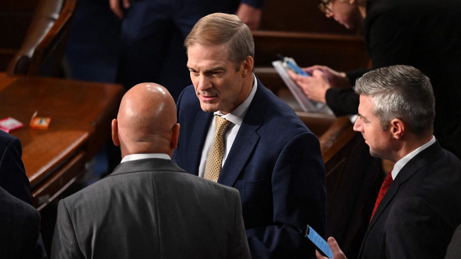 El representante Jim Jordan, republicano de Ohio, en la Cámara de Representantes en el Capitolio en Washington, EE.UU.