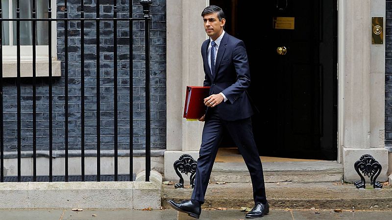Una imagen de archivo del primer ministro británico y líder del Partido Conservador, Rishi Sunak.