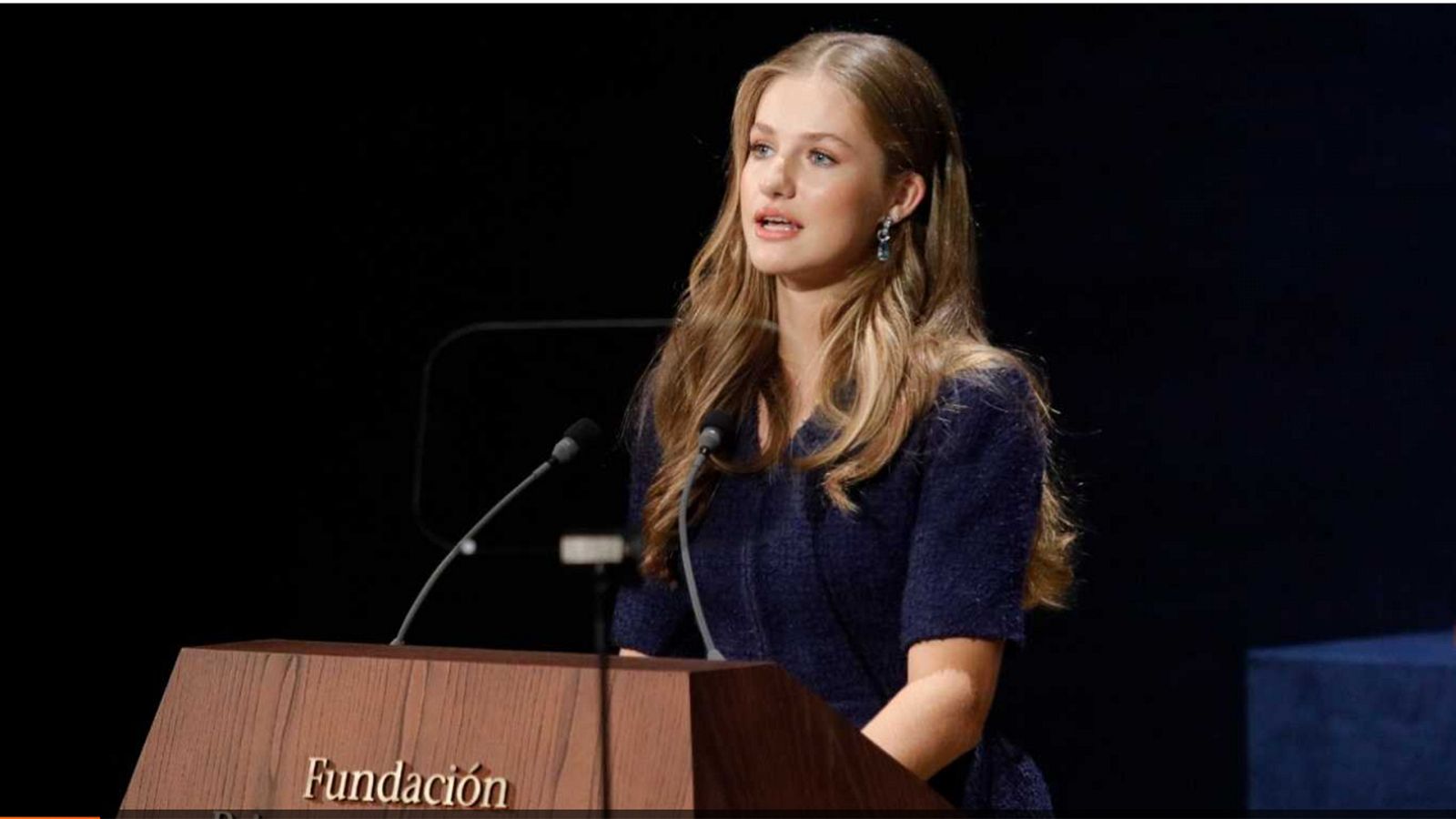 La princesa Leonor en la entrega de los Premios Prinesa de Asturias 2023