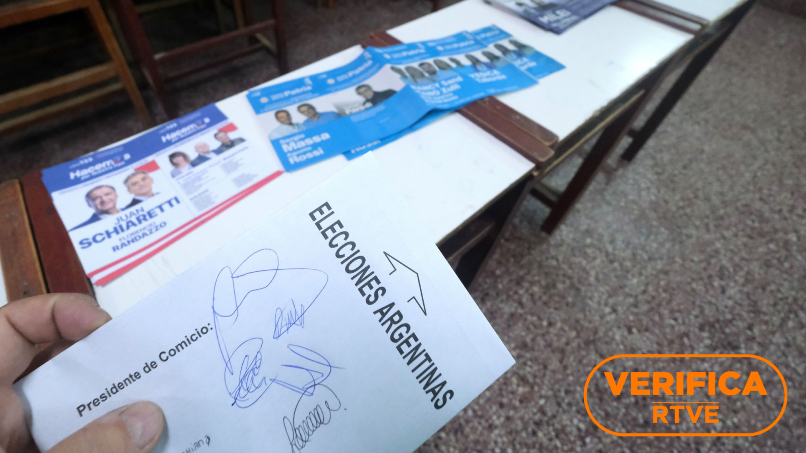 Verificamos la jornada electoral en Argentina, con el sello de VerificaRTVE