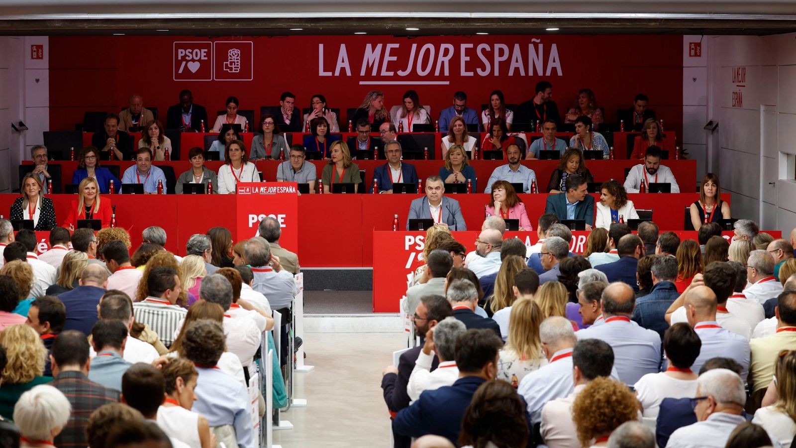 Vista general de la última reunión del Comité Federal del PSOE en la sede del partido en Madrid