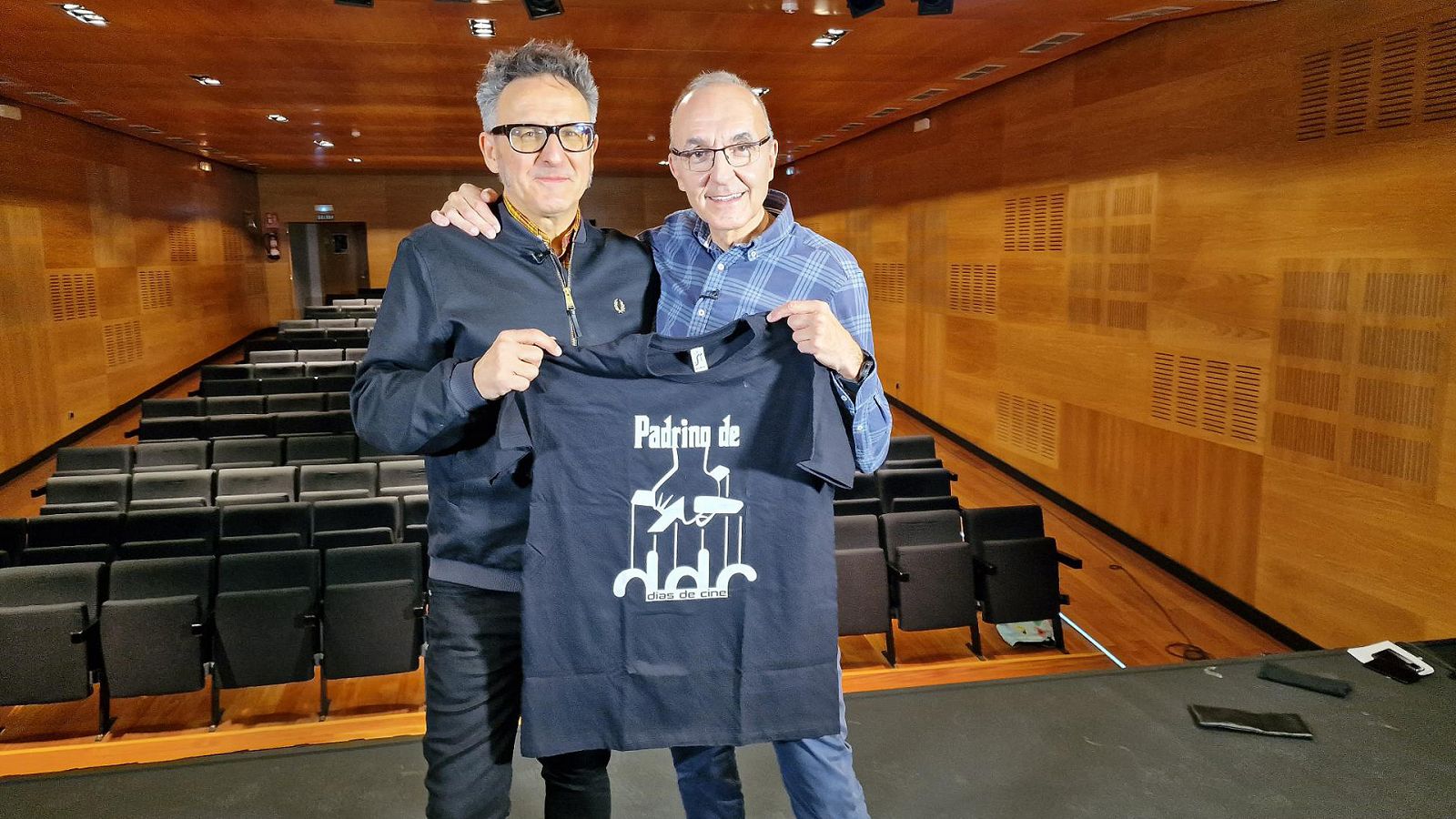 José Luis Cienfuegos y Gerardo Sánchez, director de 'Días de Cine'