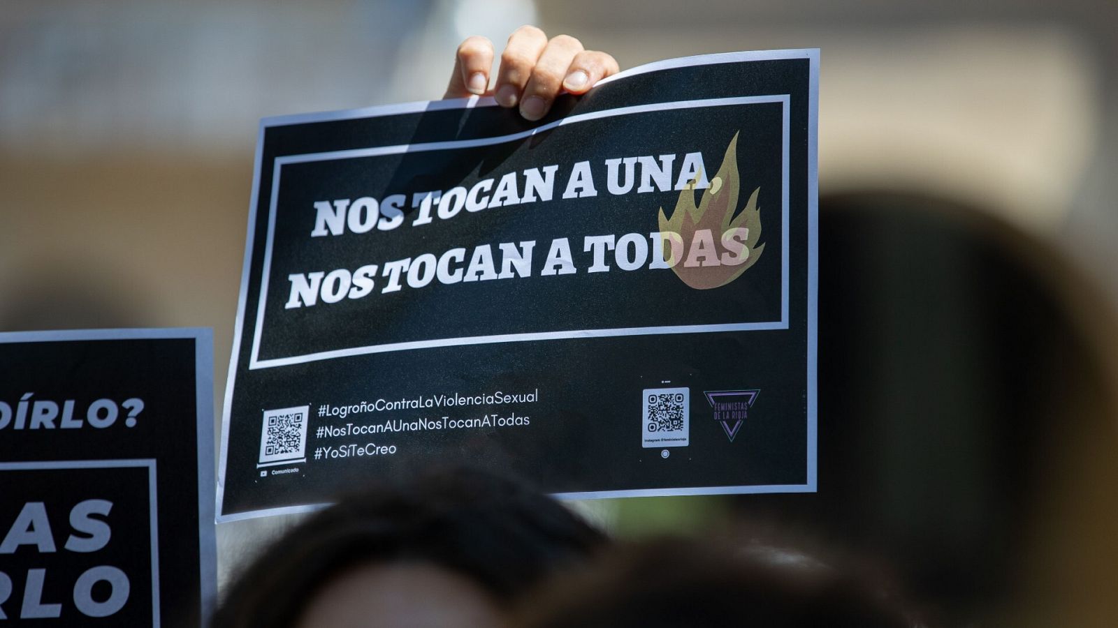 Concentración feminista en La Rioja tras un crimen machista este verano