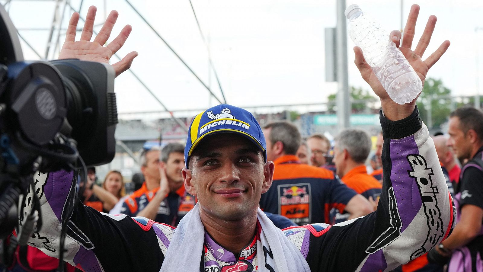 Jorge Martín celebra su triunfo en el ''sprint'' del GP Tailandia