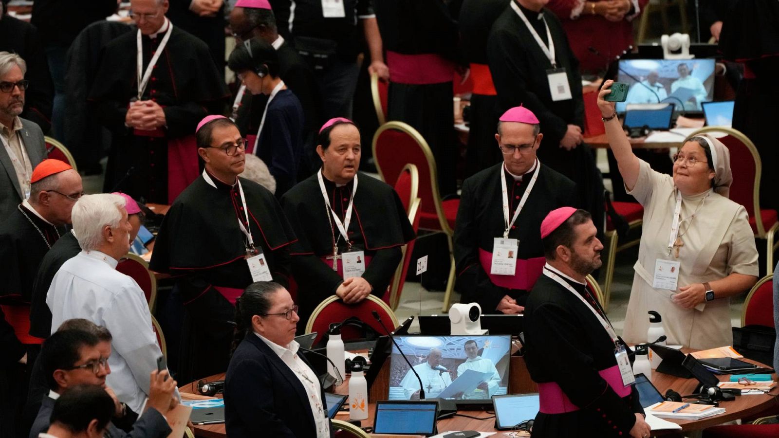 Una imagen del Sínodo celebrado en el en el Aula Pablo VI del Vaticano.