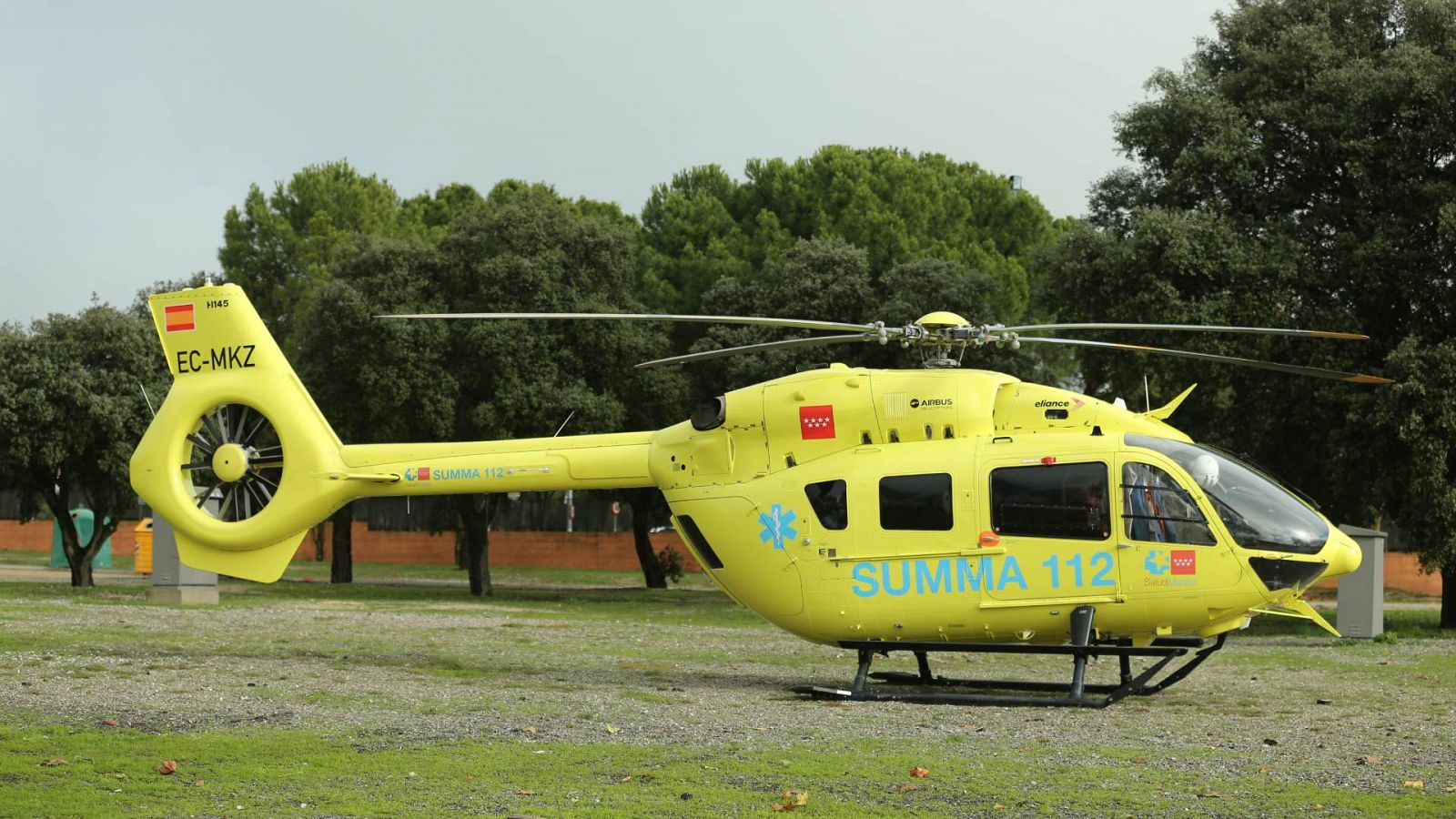 Un helicóptero del Servicio de Urgencia Médica, en una imagen de archivo