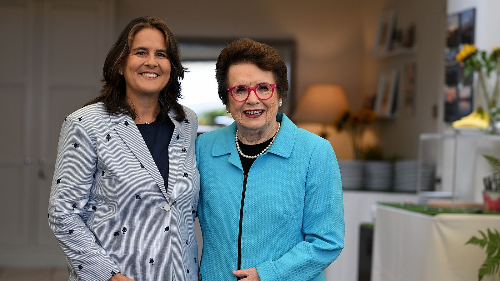 Copa Billie Jean King: Conchita Martínez y la jugadora Billie Jean King