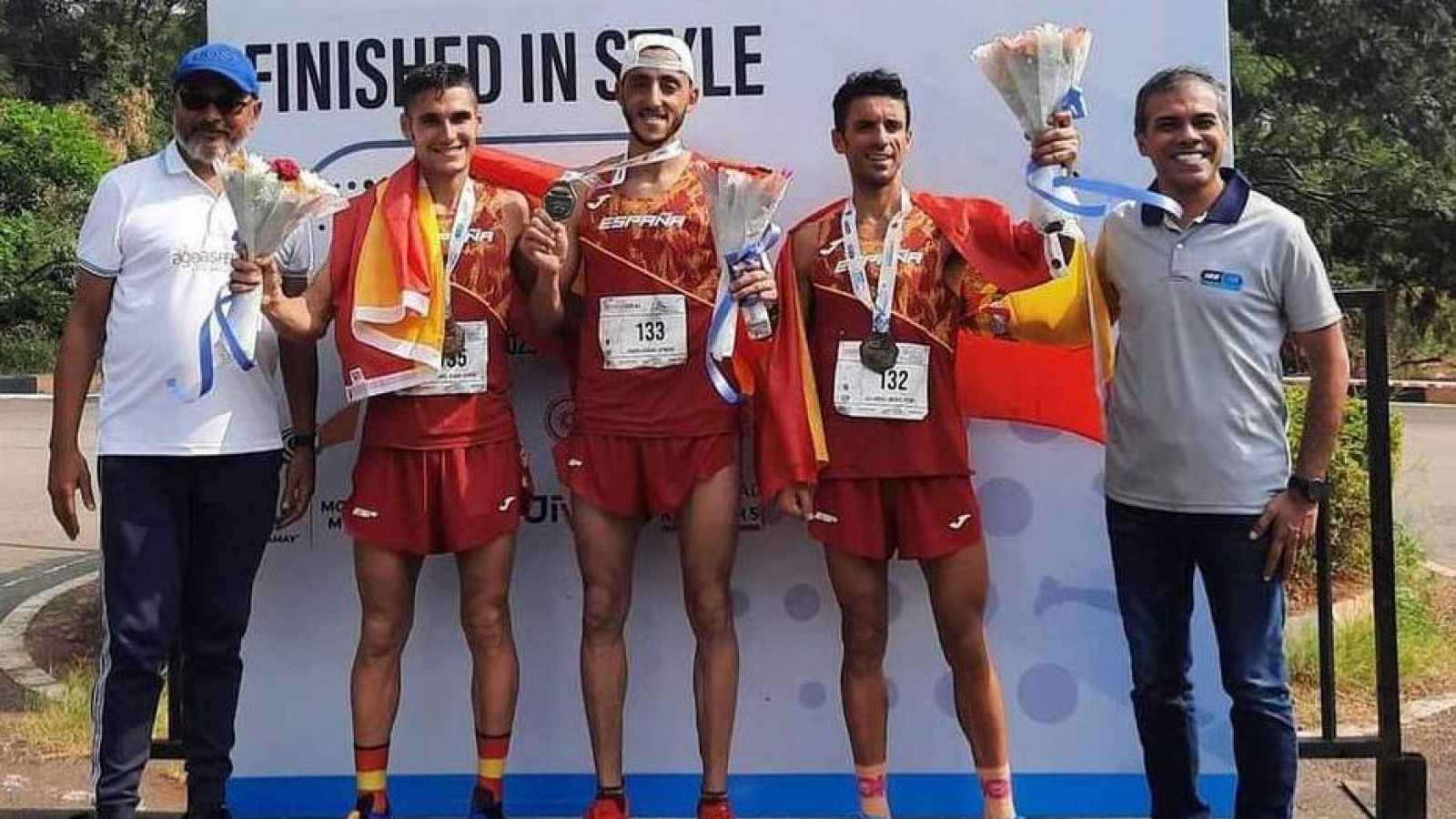 Triplete español en el Mundial de 50 kilómetros