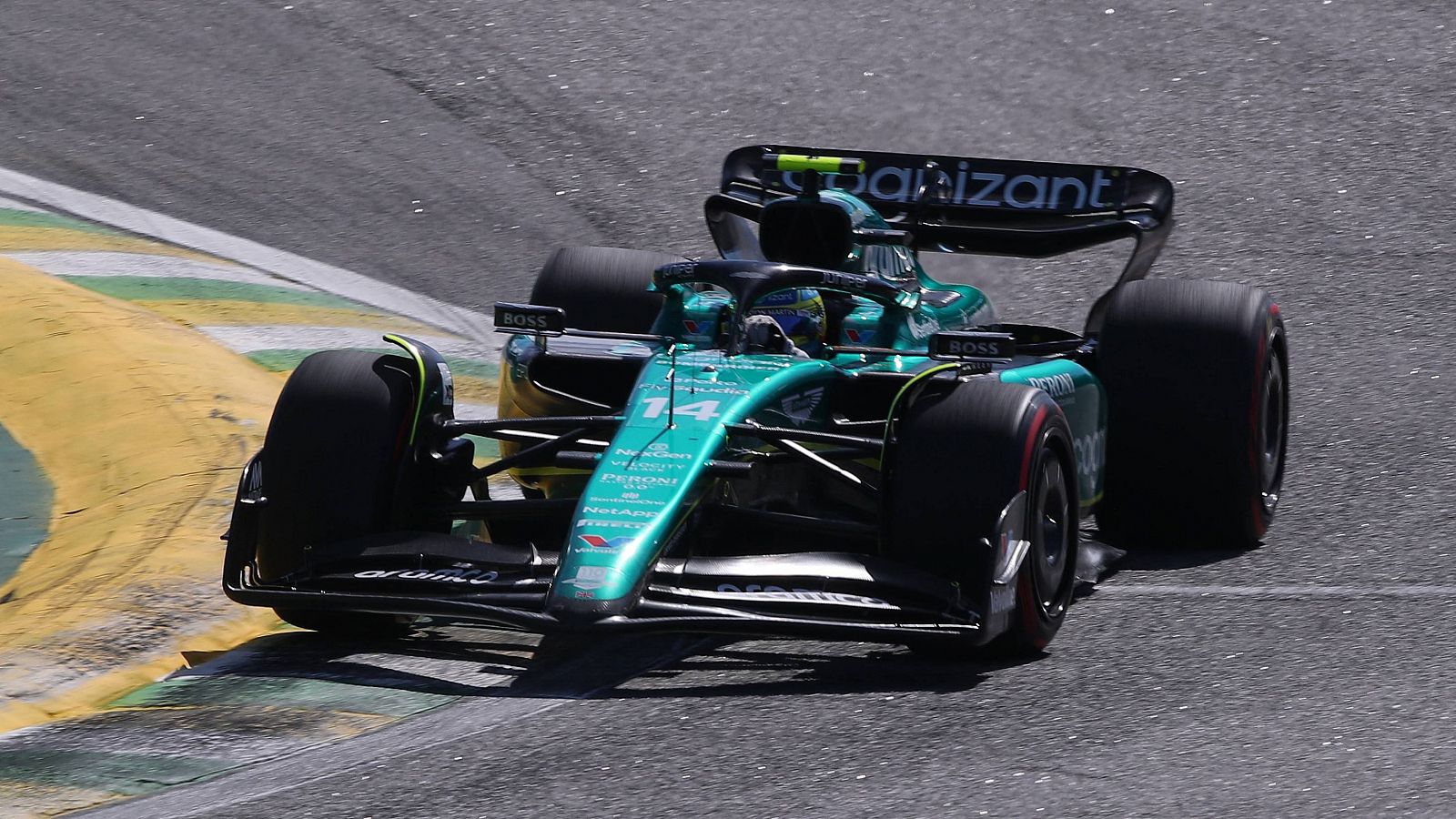 Fernando Alonso en el GP de Brasil de F1