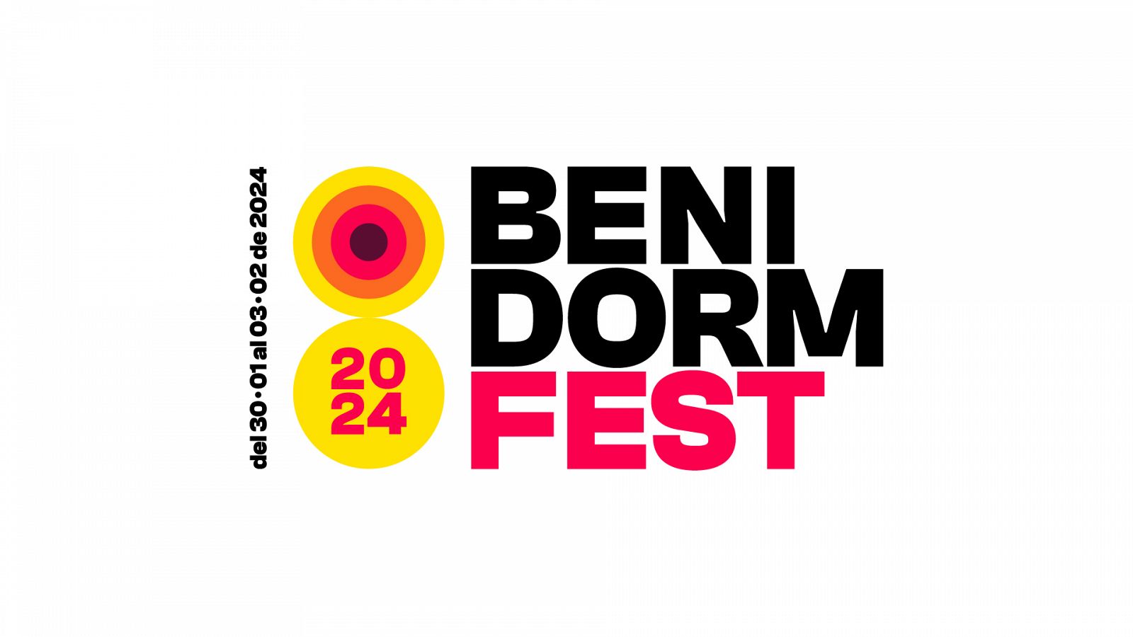 Logotipo Benidorm Fest 2024 con el fondo blanco