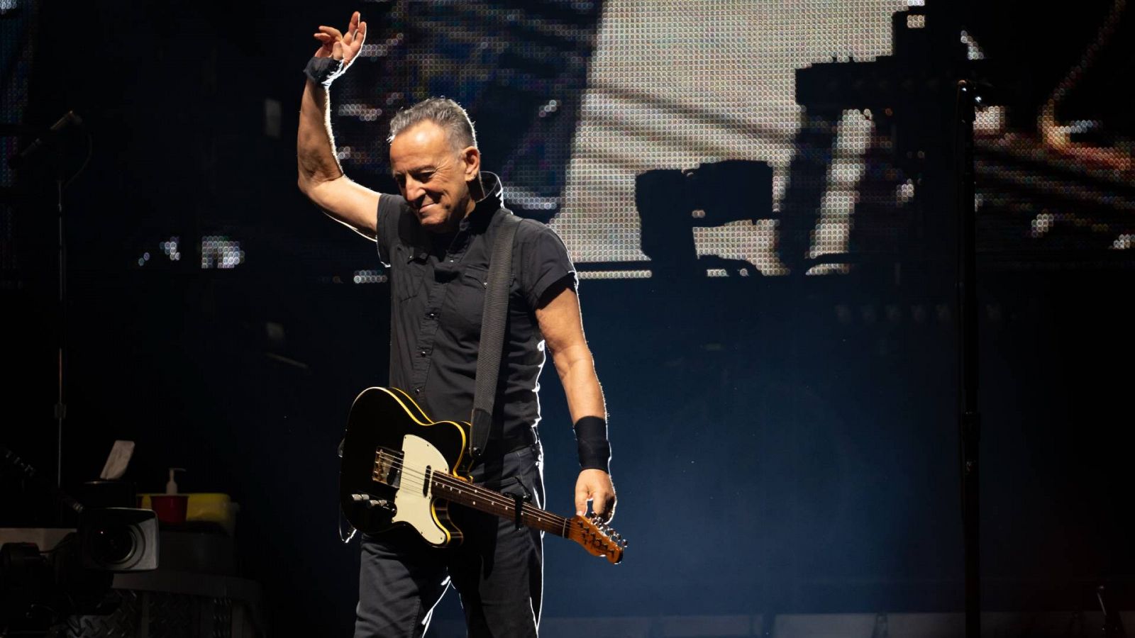 Bruce Springsteen actuando en un concierto