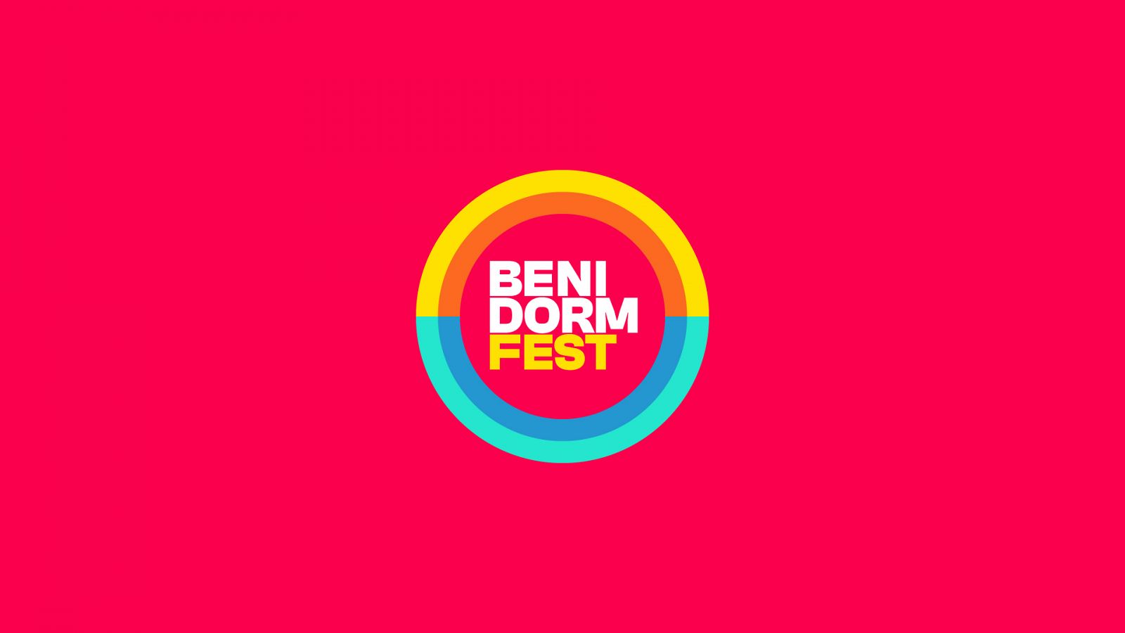 Nuevo logotipo del Benidorm Fest con el fondo rojo