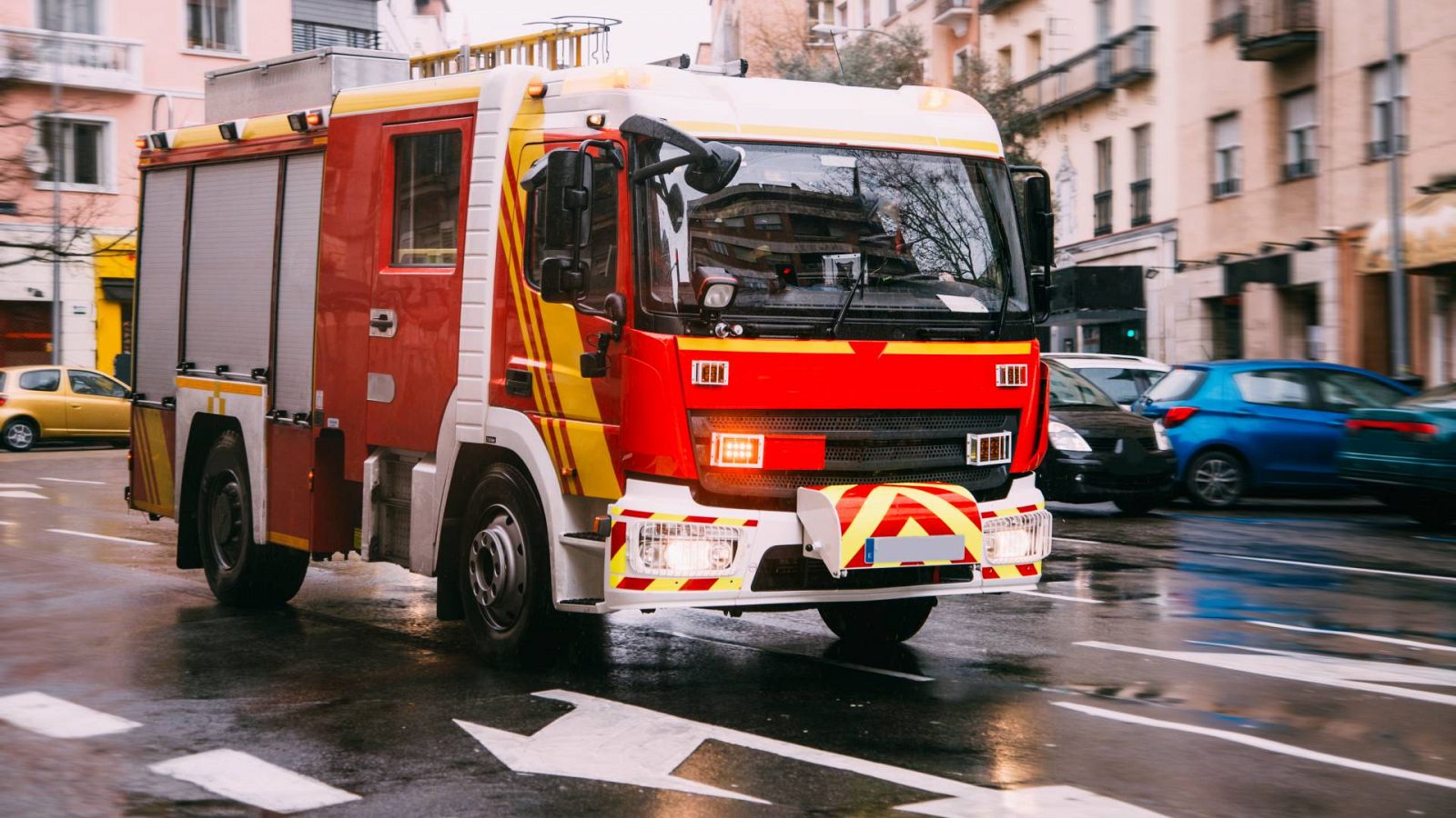 Un camión de bomberos en una imagen de archivo