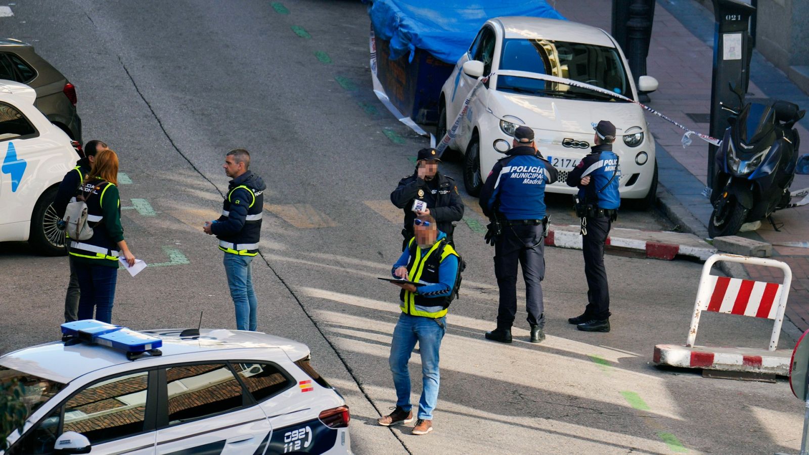 Imagen del lugar donde fue tiroteado el político español Alejo Vidal-Quadras