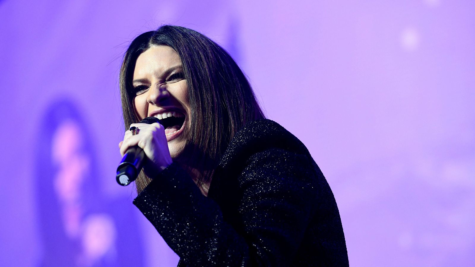 Laura Pausini durante un concierto en Madrid