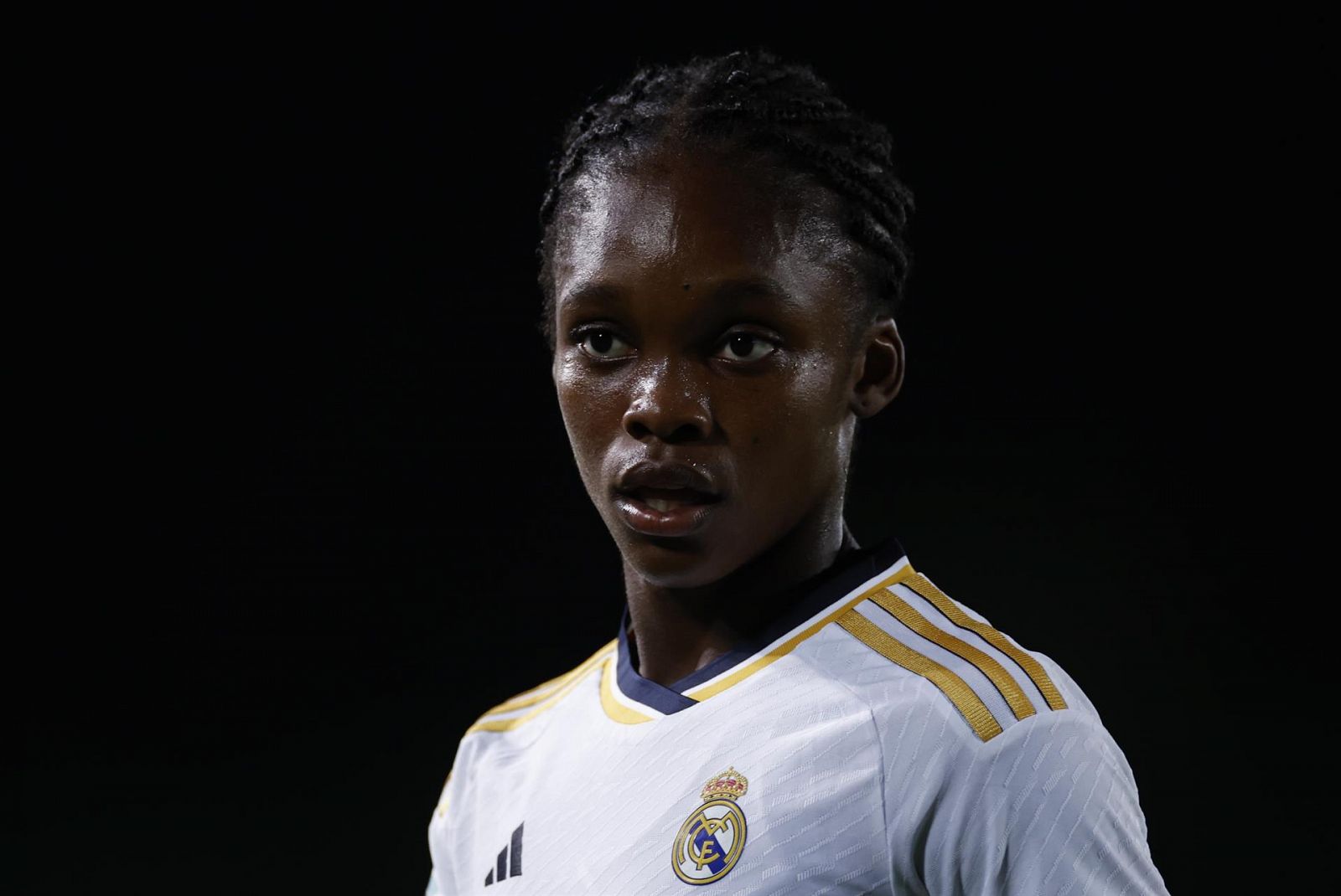 Linda Caicedo durante un partido con el Real Madrid