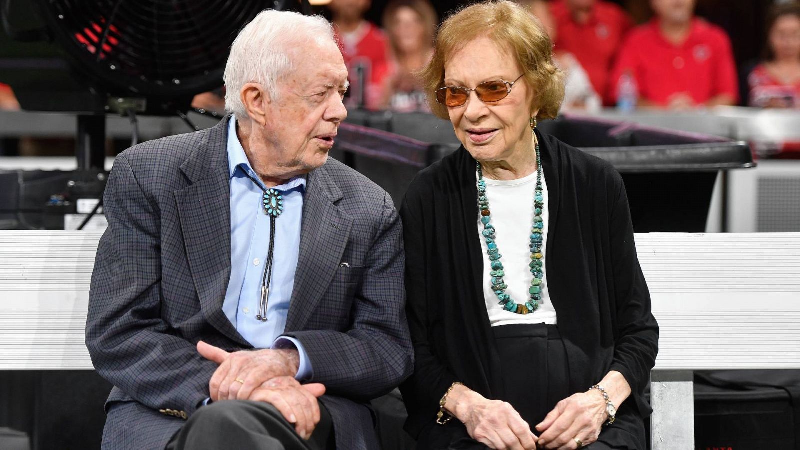 La ex primera dama de Estados Unidos Rosalynn Carter y el expresidente Jimmy Carter