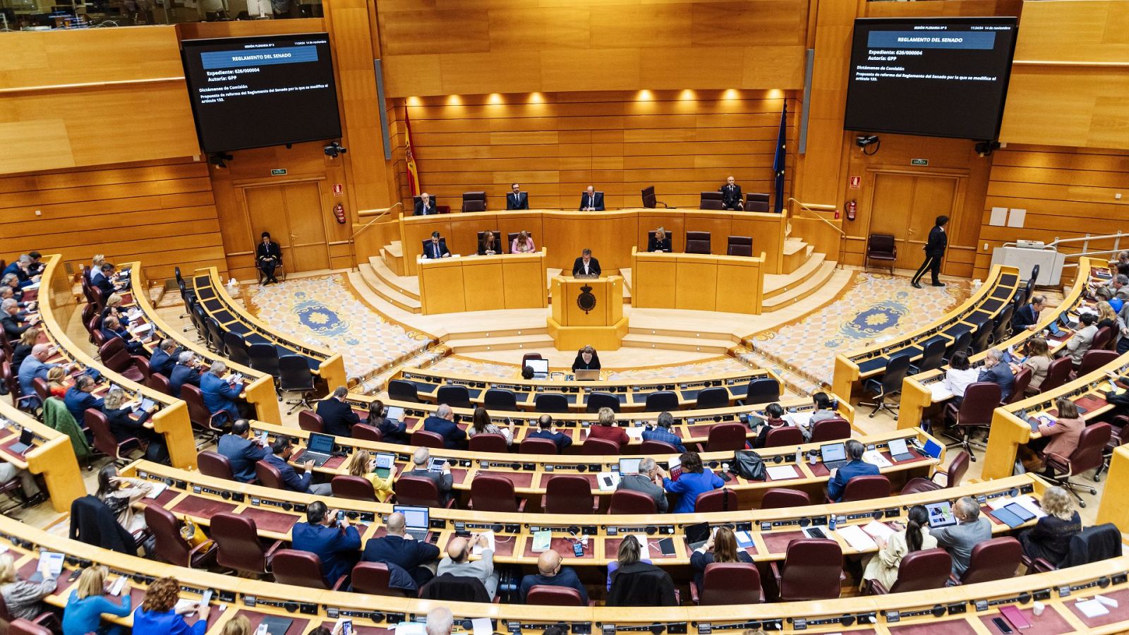 Vista general del pleno del Senado