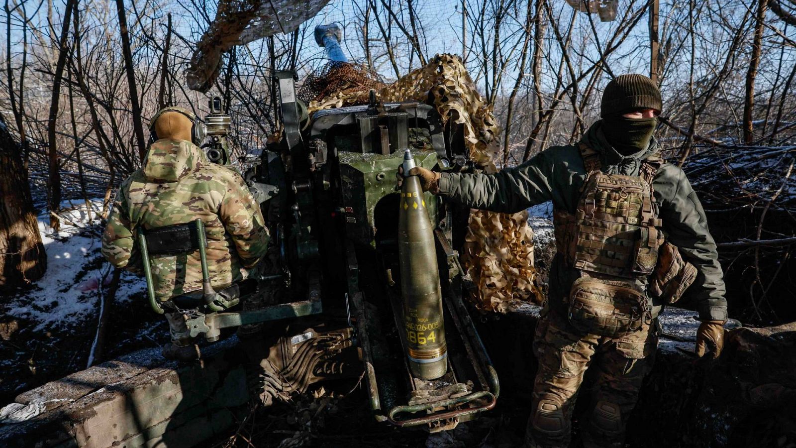 Militares de la 12ª Brigada de Fuerzas Especiales Azov de la Guardia Nacional de Ucrania