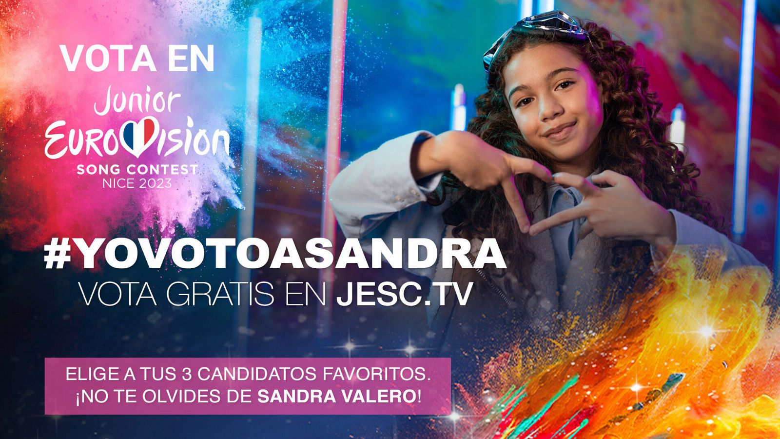 ¡Vota a Sandra Valero para ganar Eurovisión Junior 2023!