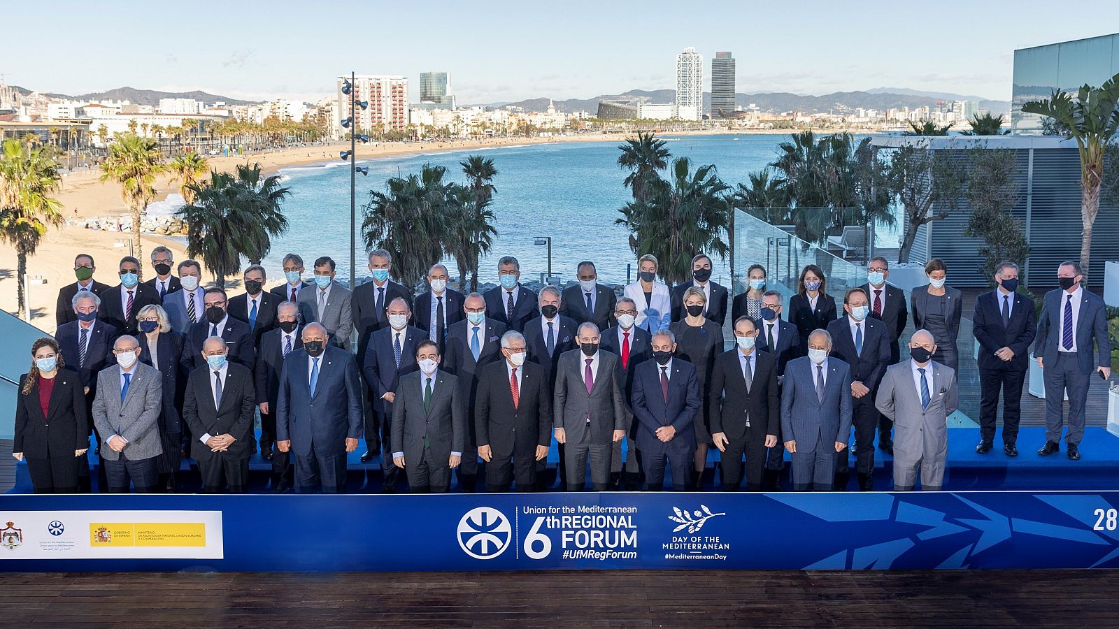 Foto de família del fòrum regional de la Unió pel Mediterrani celebrat l'any 2021 | ACN