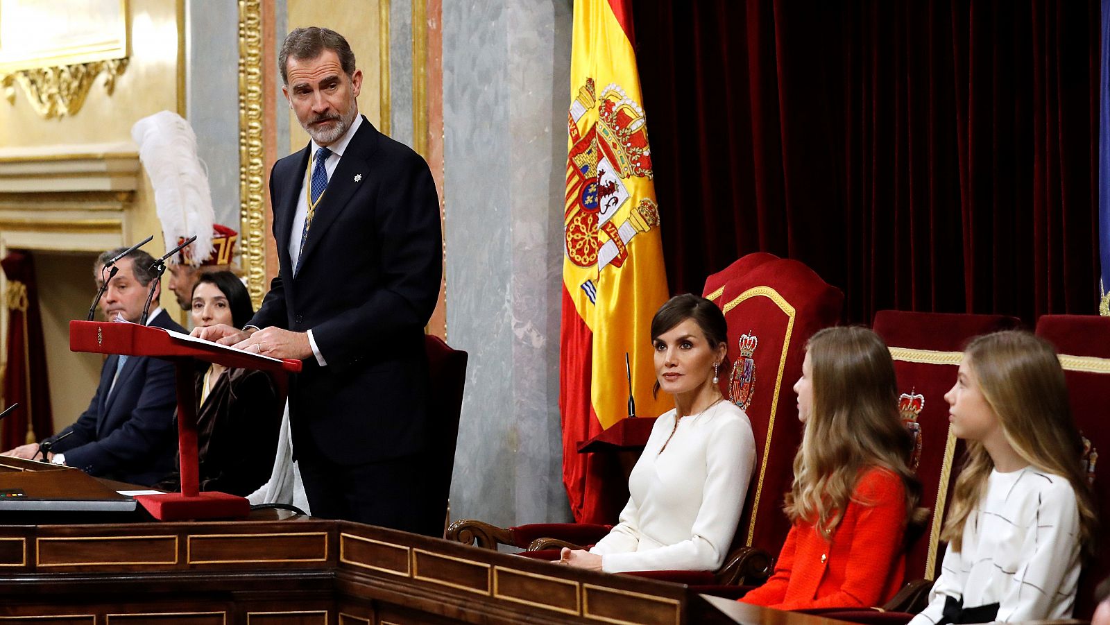 Felipe VI preside la apertura solemne de las Cortes en 2020