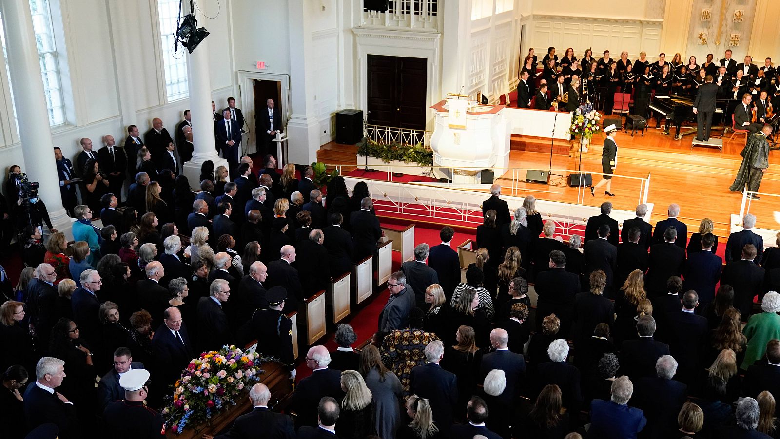 La clase política estadounidense homenajea a la ex primera dama Rosalynn Carter en su funeral