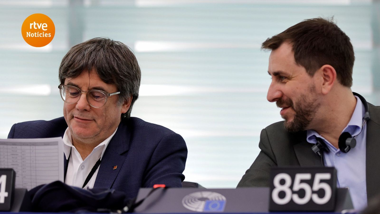 Carles Puigdemont conversa a Brusel·les amb Antoni Comín