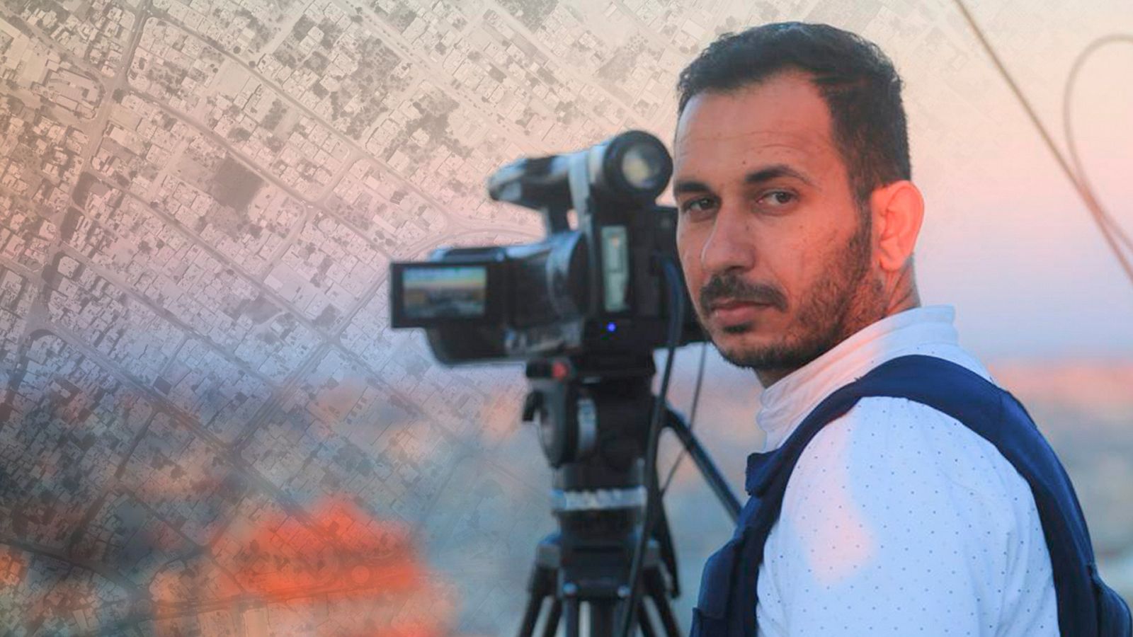 Jebreel Abu Kamil es periodista y vive en Gaza, desde donde cuenta la guerra mientras convive con ella.