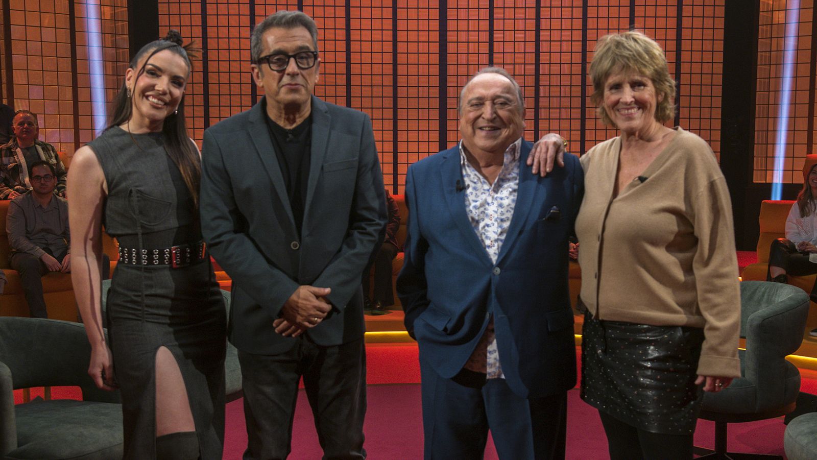 Inés Hernand, Andreu Buenafuente, Fernando Esteso y Mercedes Milá