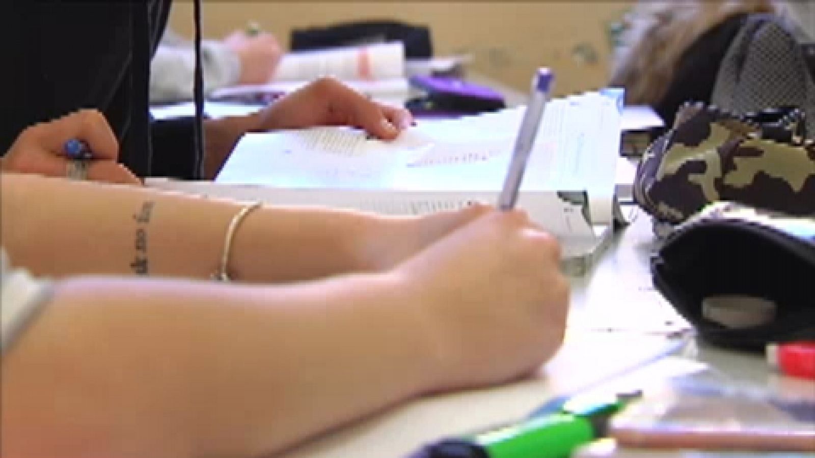 Alumnes en un institut de Catalunya