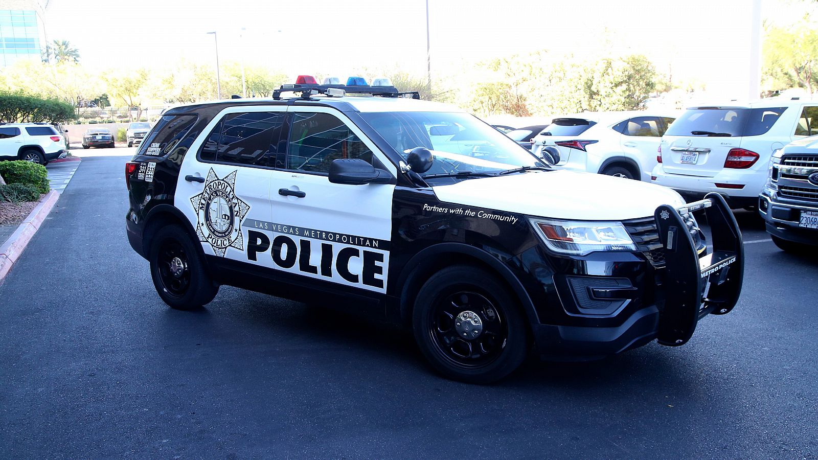Imagen de archivo de un coche de la policía de Las Vegas