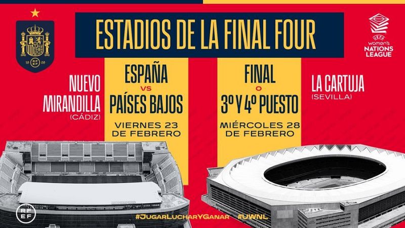 España jugará en Cádiz y Sevilla sus dos partidos de la Final Four de la Nations League