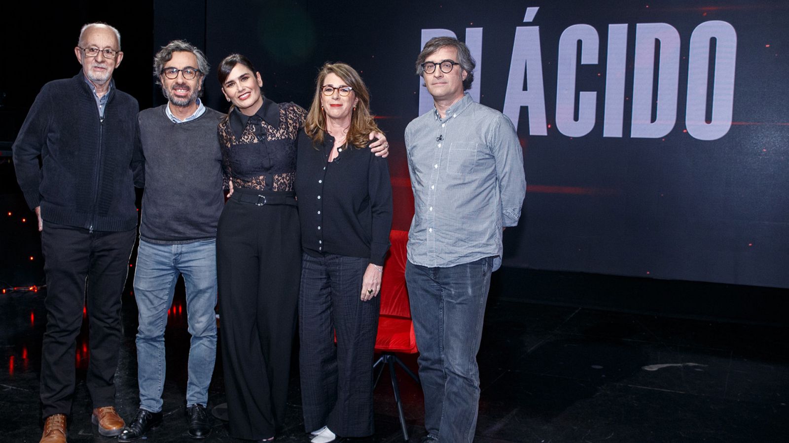 Javier Ocaña, Elsa Fernández- Santos, Luis Martínez y Carlos F. Heredero, con Elena S Sánchez