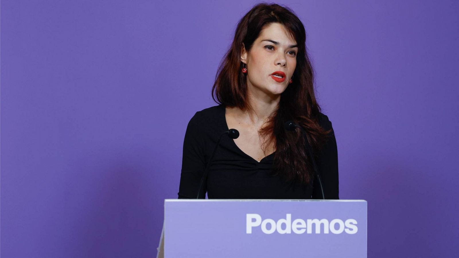 La portavoz de Podemos y secretaria de Discurso y Formación, Isa Serra