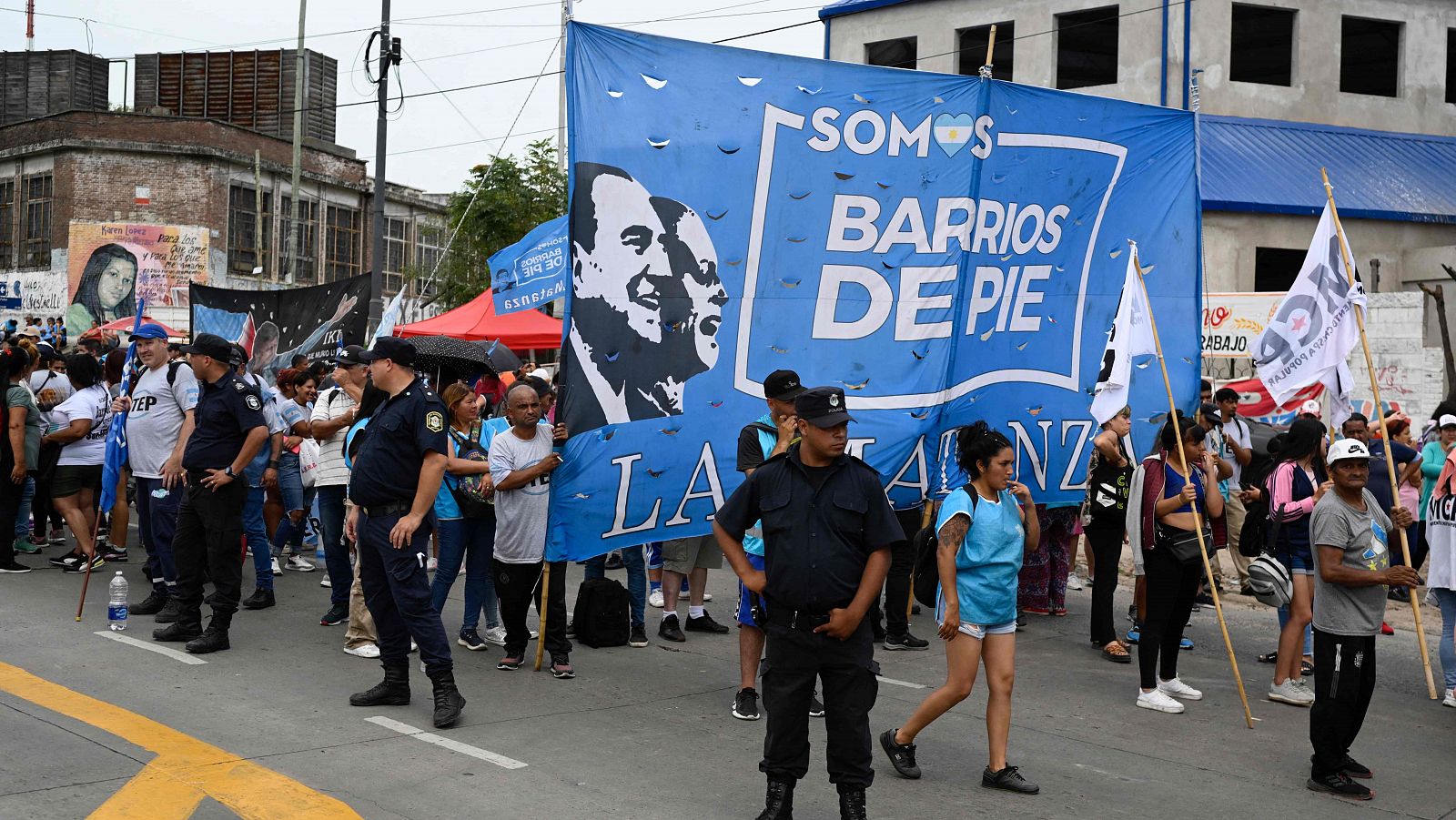 Imagen de una manifestación en las calles de Buenos Aires, Argentina