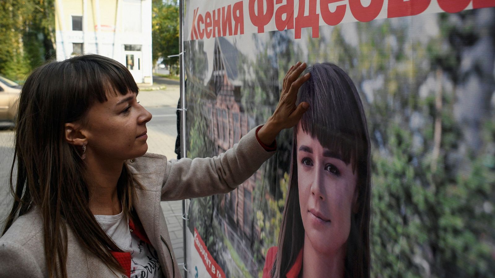 Ksenia Fadeyeva, jefa de la sede de Alexei Navalny en la ciudad siberiana de Tomsk el 7 de septiembre de 2020.