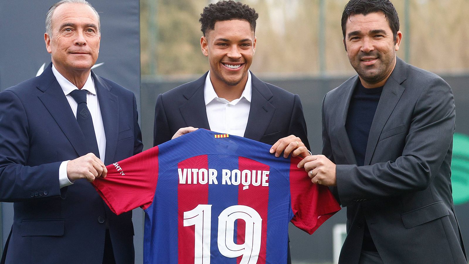 Presentación de Vitor Roque como jugador del FC Barcelona.