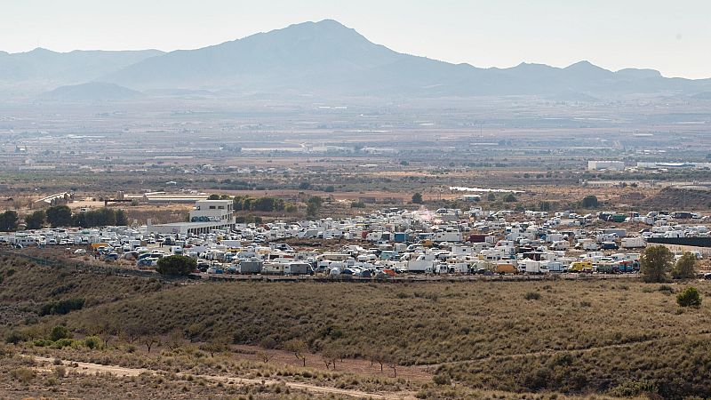 Vista general del circuito de velocidad de Fuente Álamo, donde se ha celebrado la 'rave'