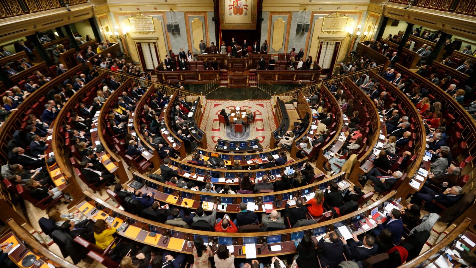 Decreto Ómnibus: Vista general del pleno del Congreso de los Diputados