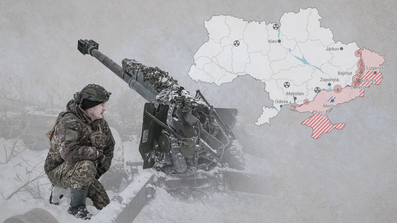 El mapa de la semana 99 de la guerra en Ucrania
