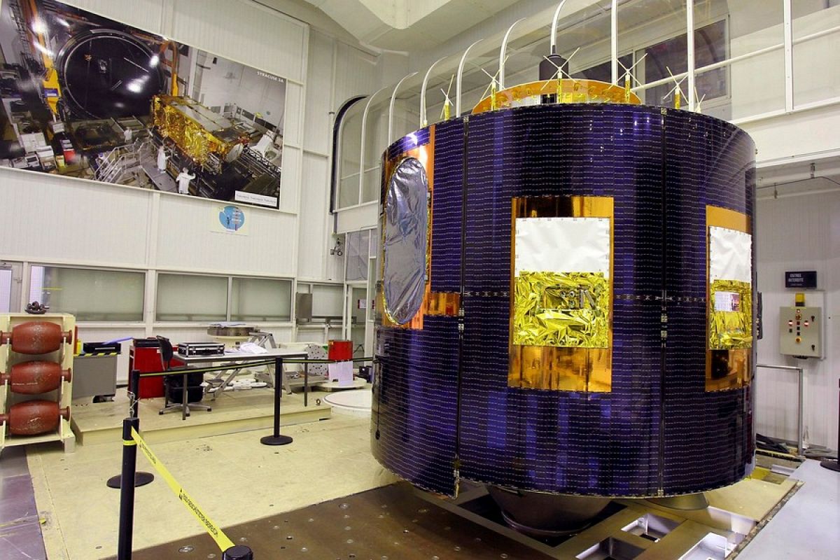 Fotografía facilitiada por Thales Alenia Space del tercer satélite Meteosat de Segunda Generación (MSG-3)
