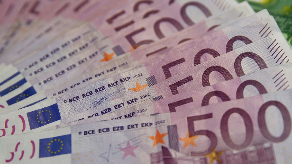 Un abanico de billetes de 500 euros