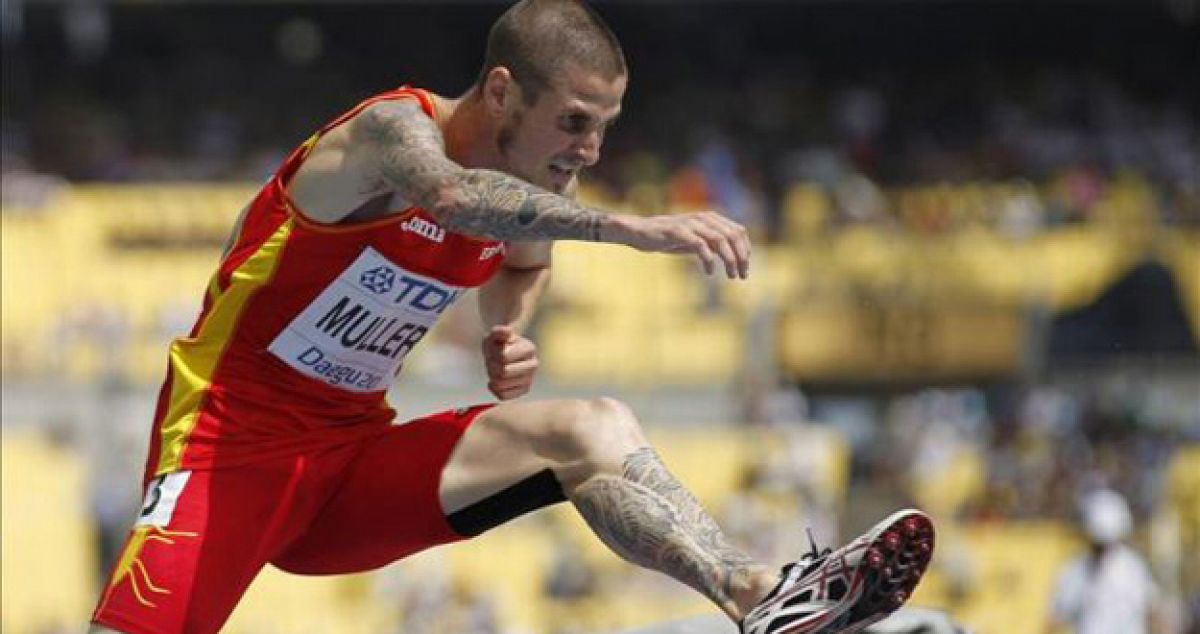 El atleta catalán Ángel Mullera