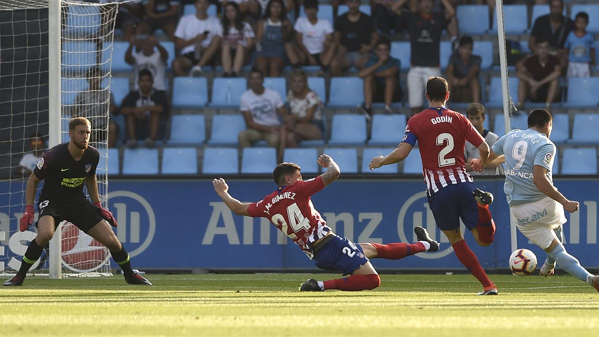 El Atlético 'resbala' en Balaídos