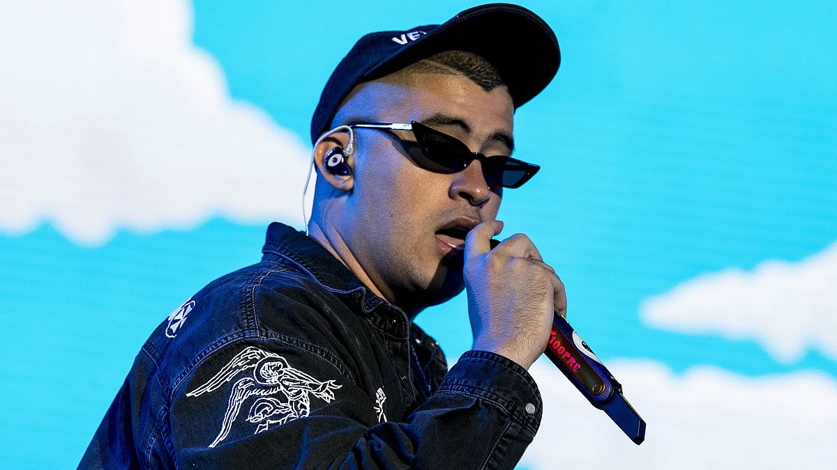Bad Bunny durante una actuación el pasado verano.